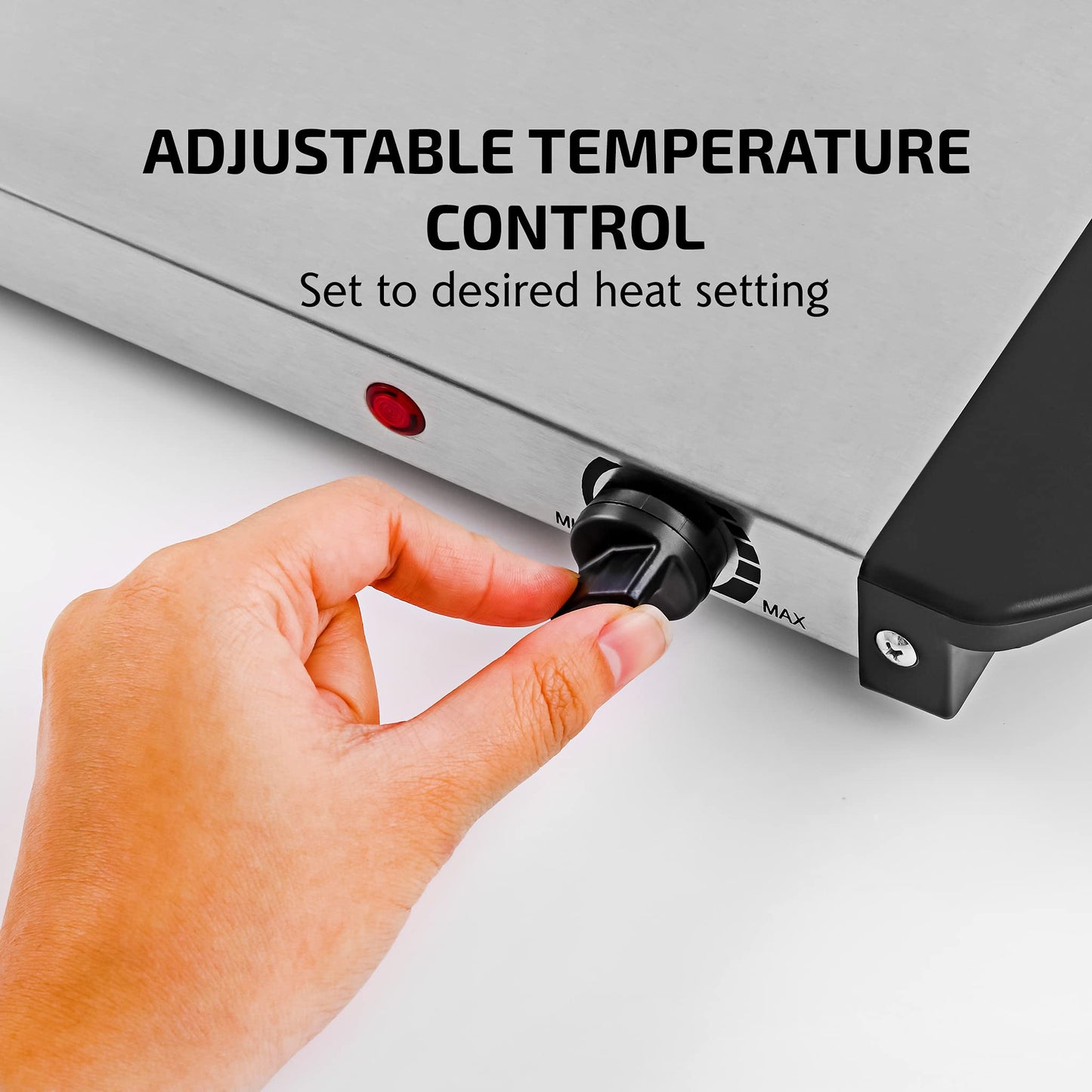 OVENTE Electric Warming Tray with Adjustable Temperature Control