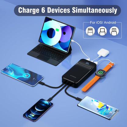20000mAh Fast Charging Power Bank with Cables