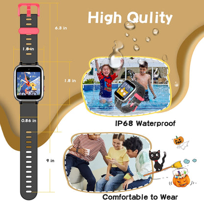 DIGEEHOT Kids Smart Watch Boys Girls, Toys for 6-12 Year Old with Camera, Games, Music Player, Pedometer, Alarm Clock, Flashlight, Toddler Watch for Birthday Boys Girls Ages 6 7 8 9 10