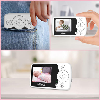 Video Baby Monitor with Night Vision & Audio