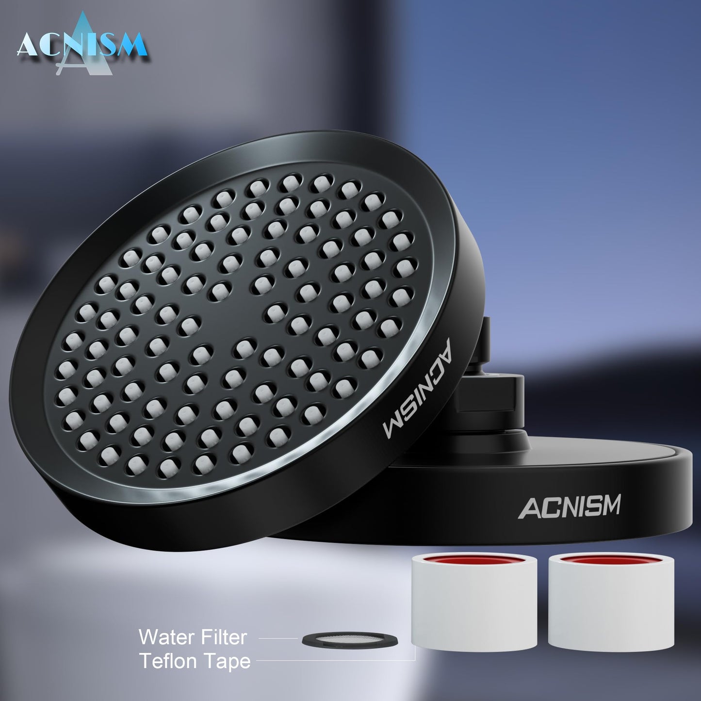 High Pressure Adjustable Shower Head with Hook