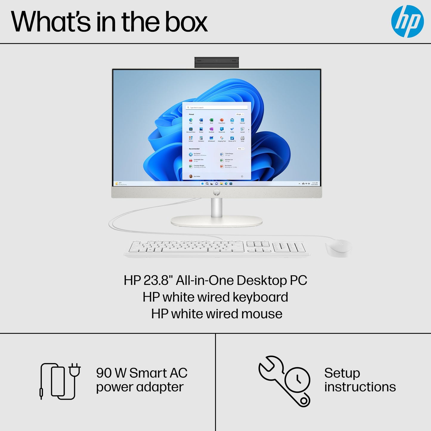 HP 24" All-in-One PC, Ryzen 7, 16GB RAM