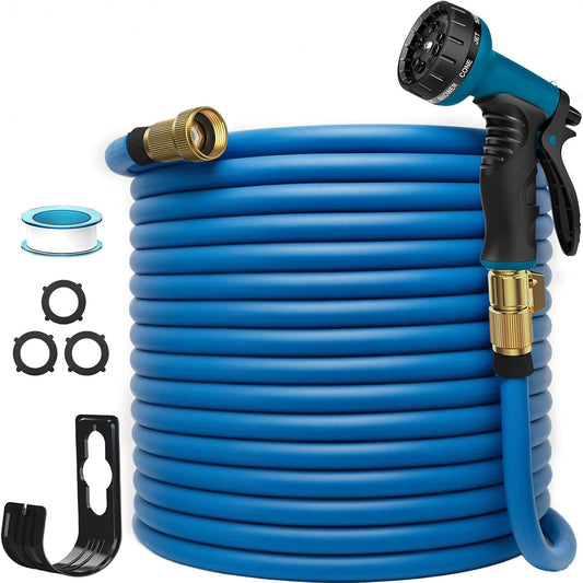 100ft Lefree Leak-Proof Garden Hose with Nozzle