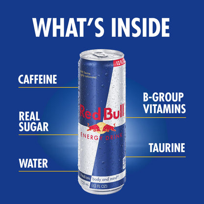 Red Bull Energy Drink, 114mg Caffeine, 4-Pack