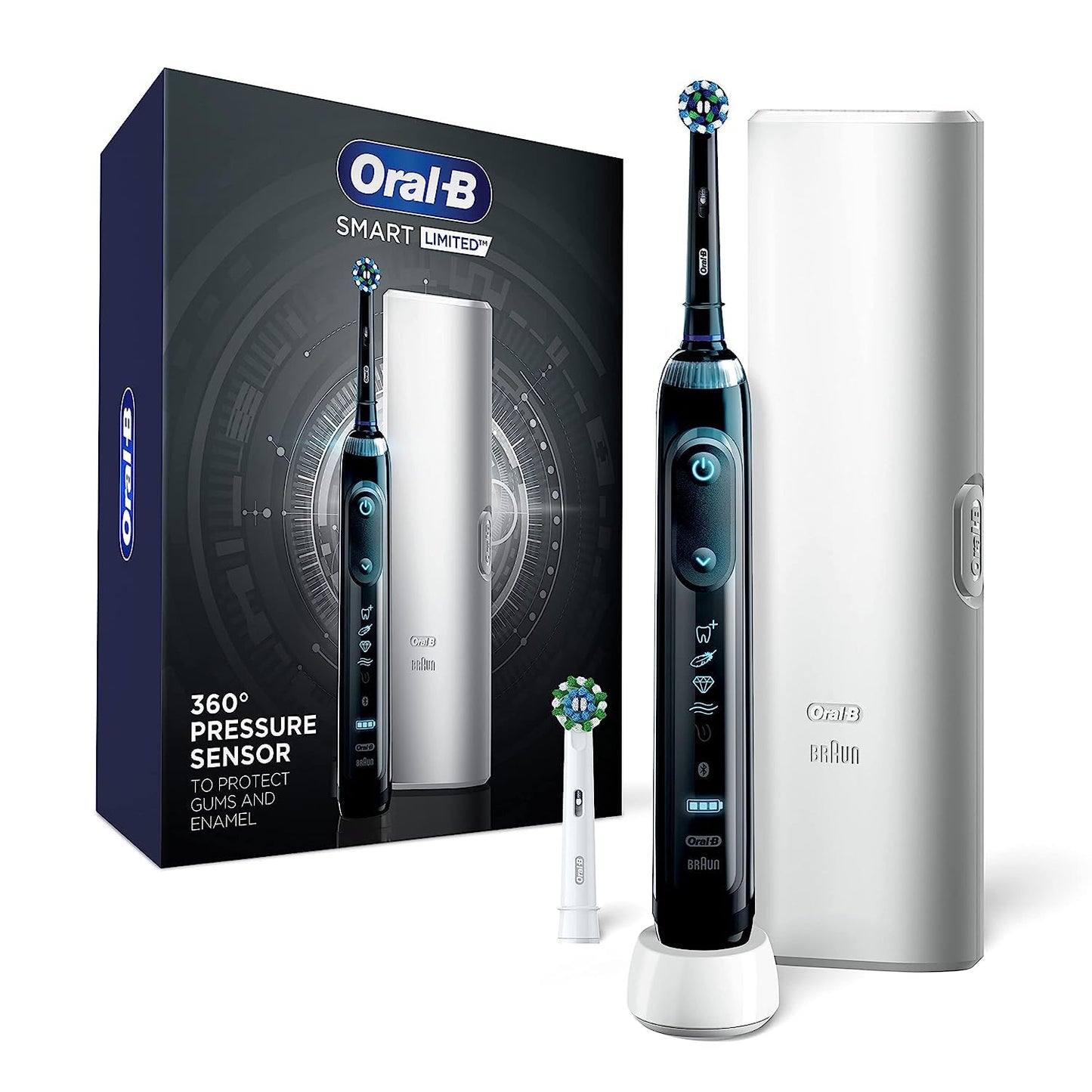 Rechargeable Electric Toothbrush with Travel Case (2 Pack)