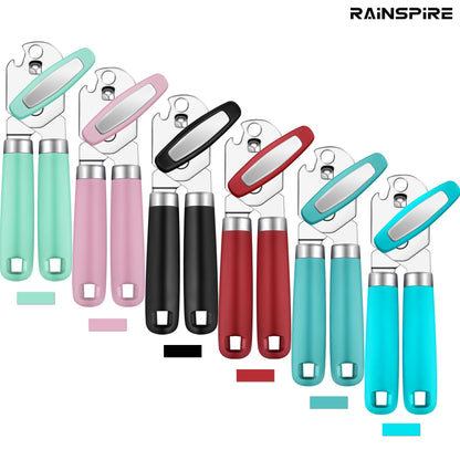 Rainspire Manual Can Opener with Smooth Edge Cut