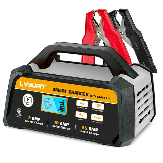 12V Smart Car Battery Charger with Winter Mode