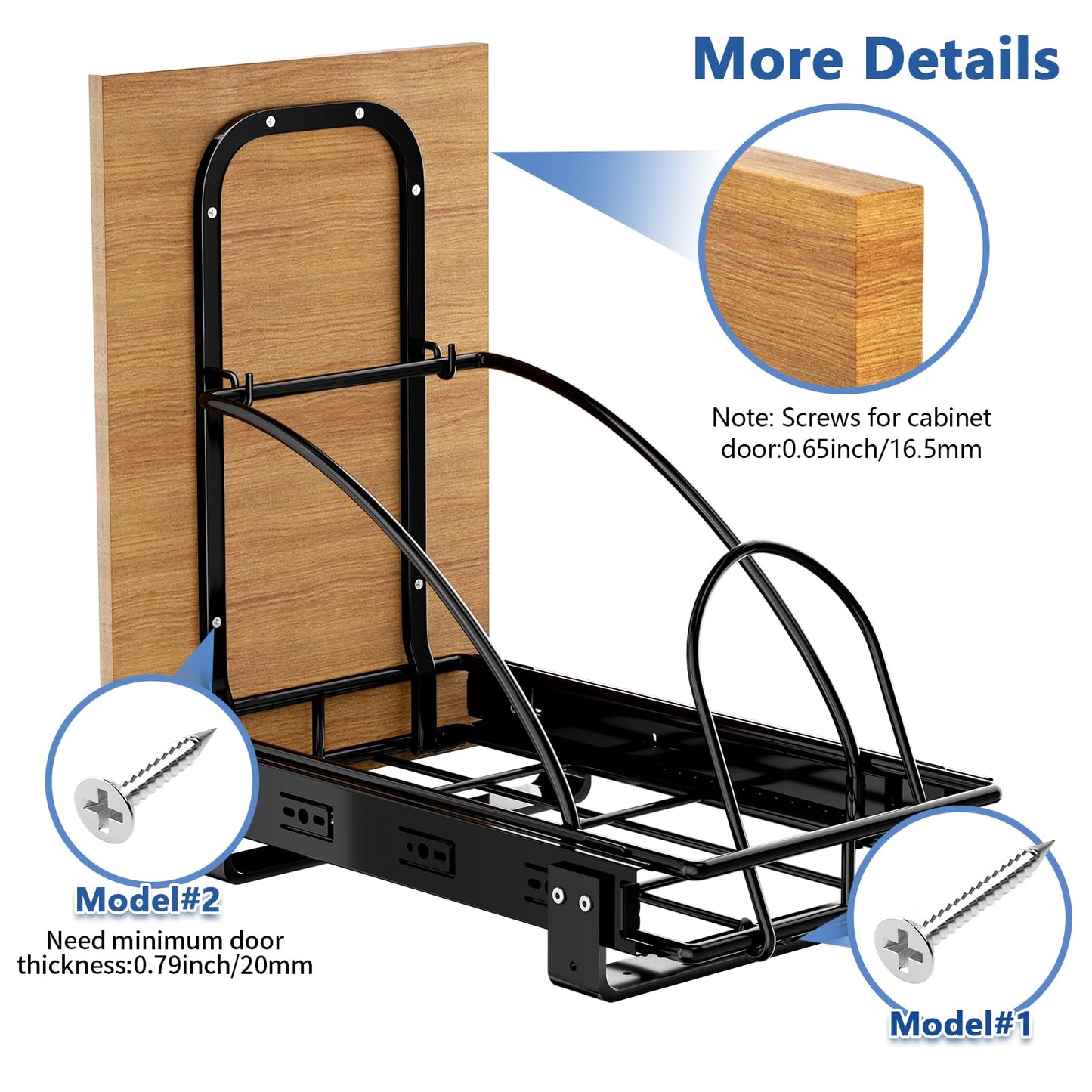 Under Cabinet Pull-Out Trash Can, 50Qt