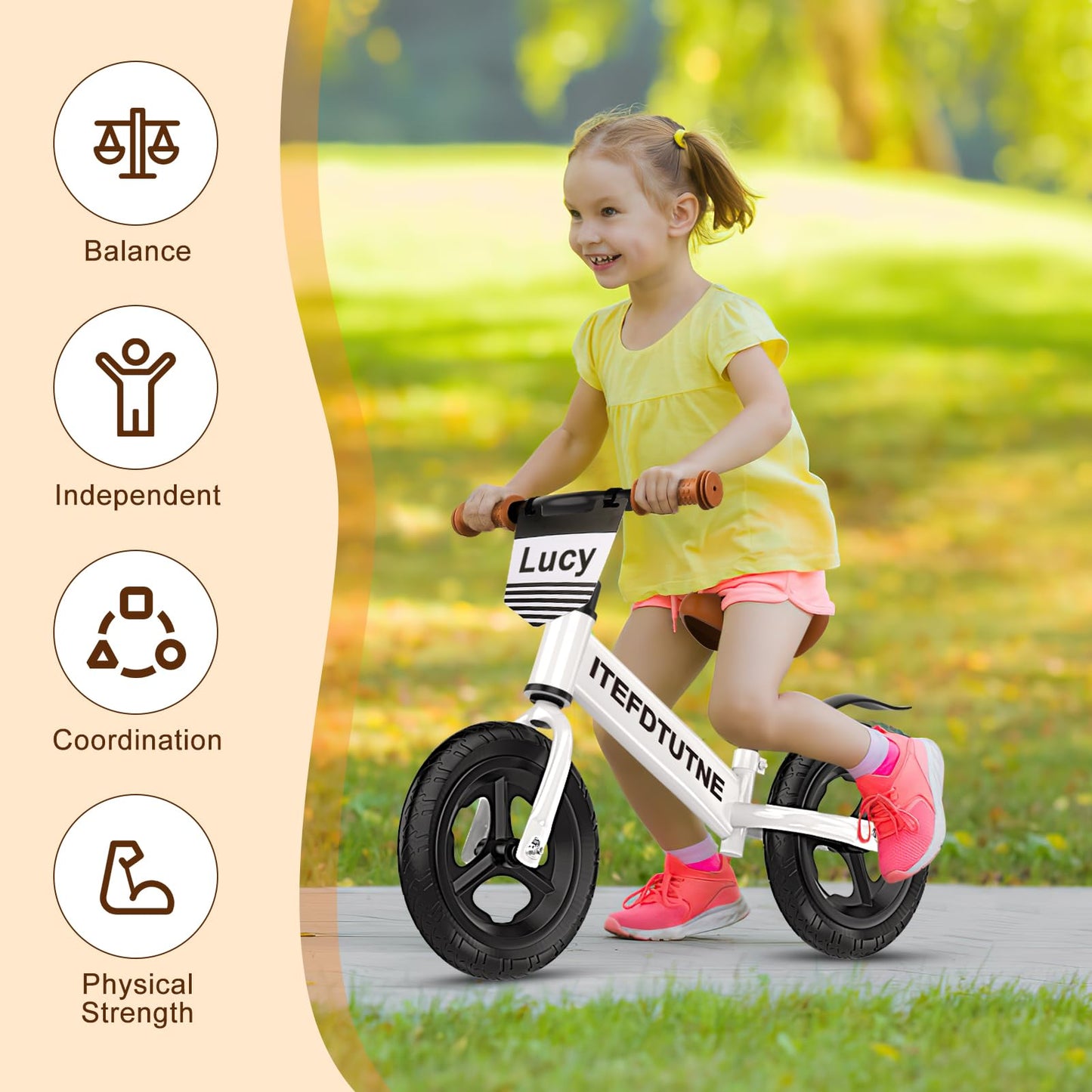 12" Toddler Balance Bike for Ages 2-5