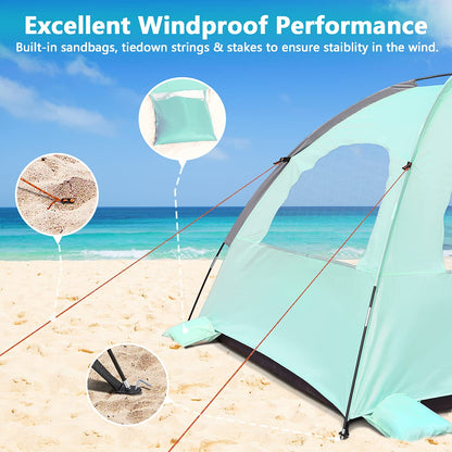 Beach Tent for 2-3 Person with UV Protection