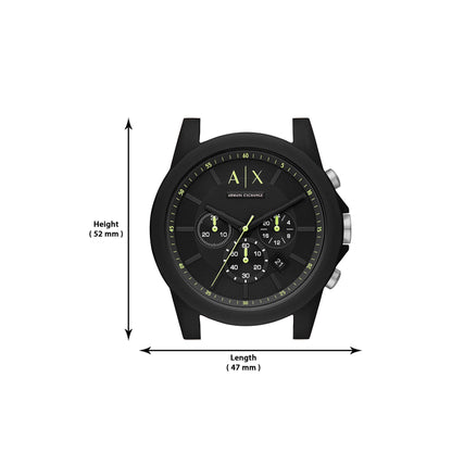 Armani Exchange Men's Chronograph Silicone Watch