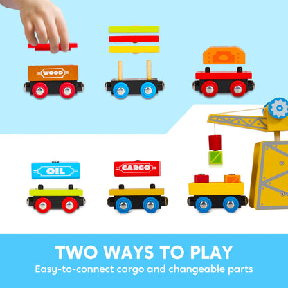 12PCS Montessori Magnetic Train Toy Set for Kids