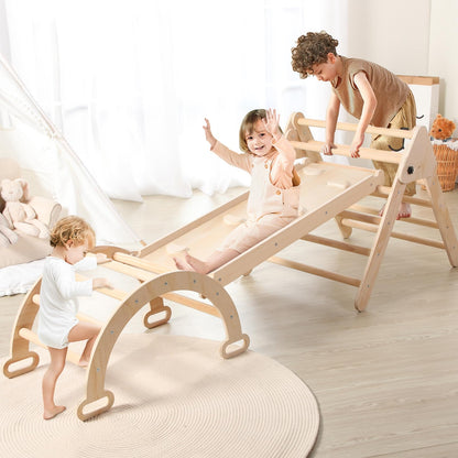 Wooden Climbing Triangle for Toddlers - Montessori Toys