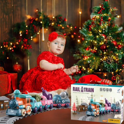 Magnetic Lighting Music Train Toy for Kids