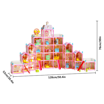KLADNDER 5-Story Dollhouse with 29 Rooms