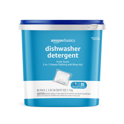 85 Count Amazon Basics Dishwasher Detergent Pacs