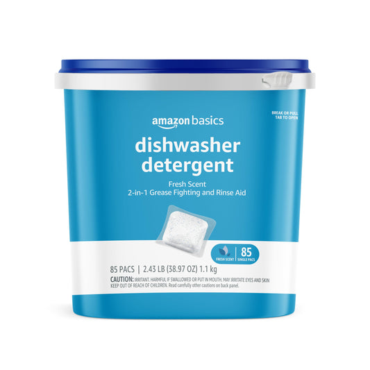 85 Count Amazon Basics Dishwasher Detergent Pacs