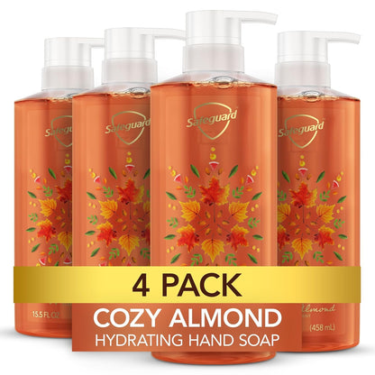 Safeguard Almond Scent Hand Soap Pack of 4