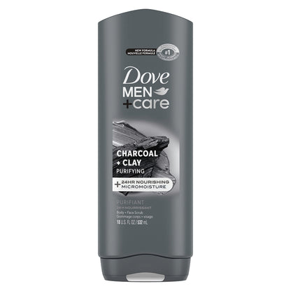 DOVE MEN + CARE Charcoal Clay Body Wash 18 Fl Oz