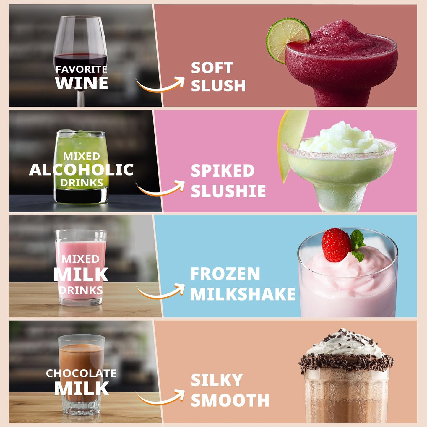 Slushie Machine with 5 Preset Settings