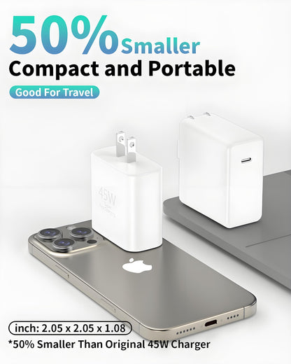 Belcompany 45W USB C Charger with 10ft Cable