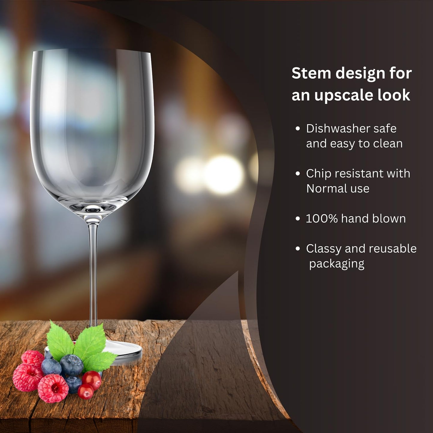 Set of 8 Elegant Unbreakable Wine Glasses