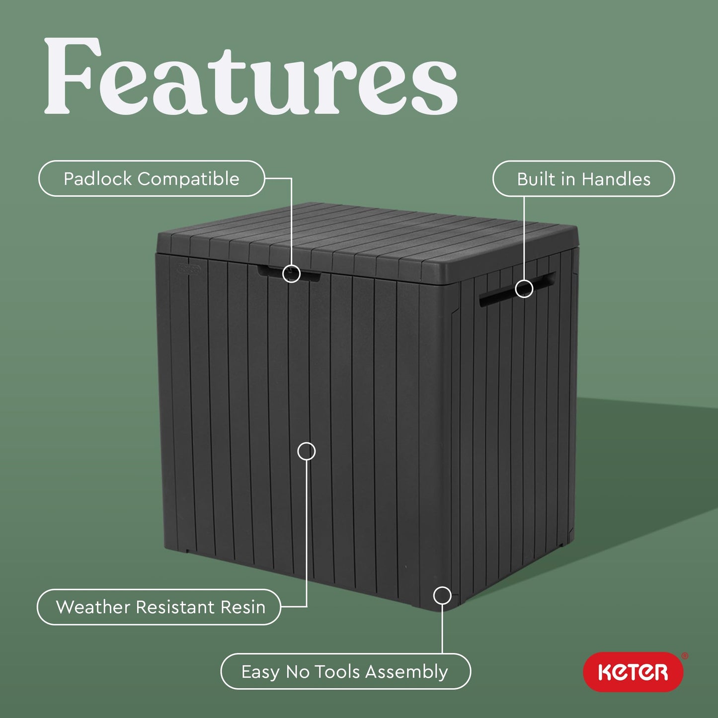 30 Gallon Outdoor Storage Box by Keter