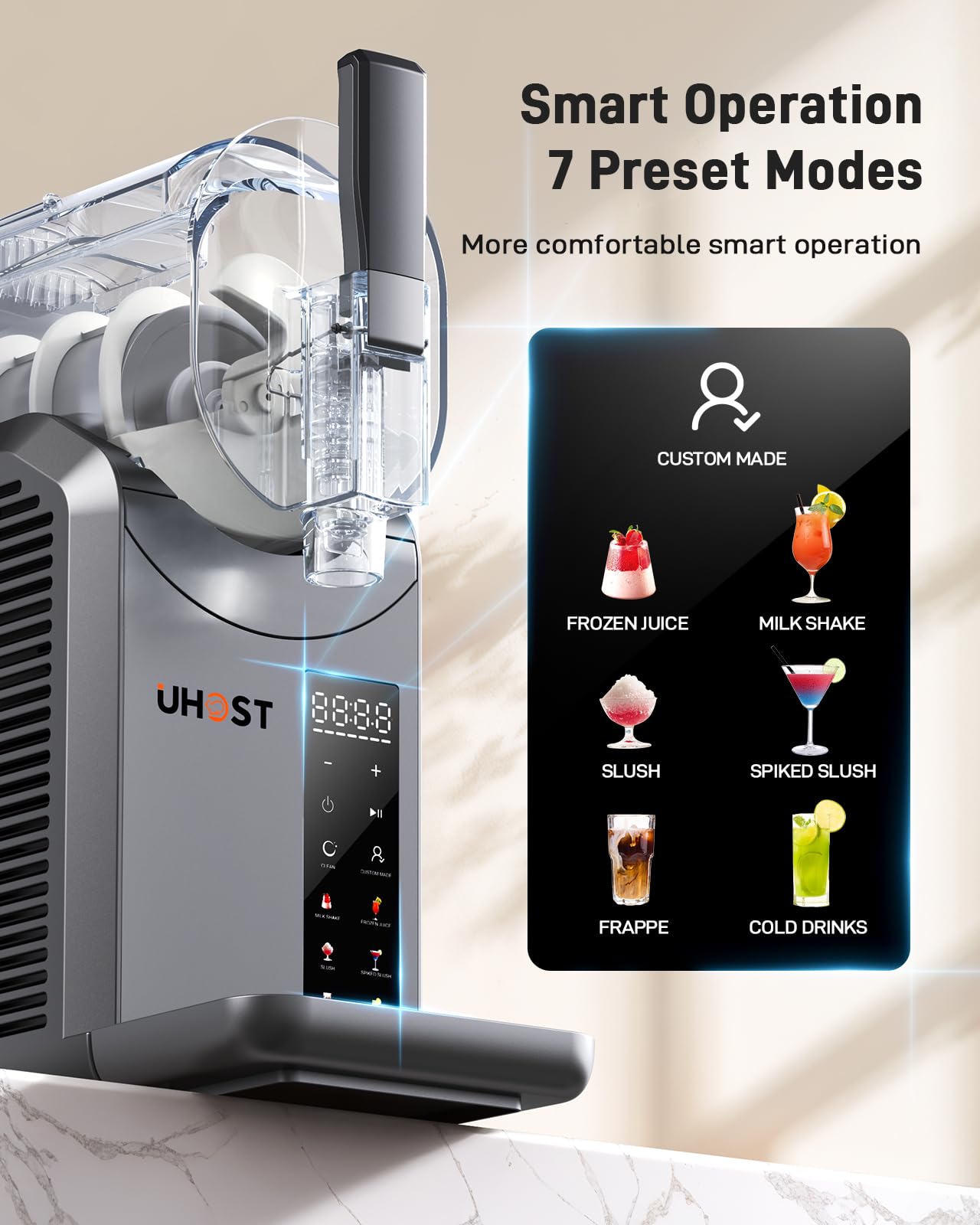 72 Oz UHOST Slushie Machine for Home Parties