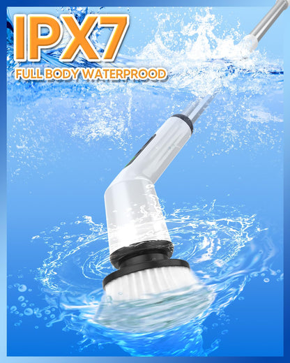 Electric Spin Scrubber with 3 Brush Heads
