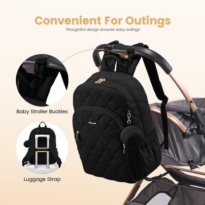 LOVEVOOK Diaper Bag Backpack with Insulated Pockets