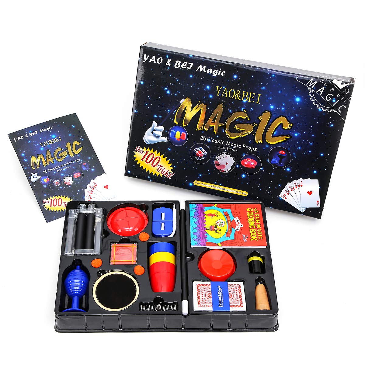 Magic Set Magic Kit For Kids Science Toys for Children Including 25 Classic Tricks Easy To Play Magic Best Gift For Boys Girls and Adult