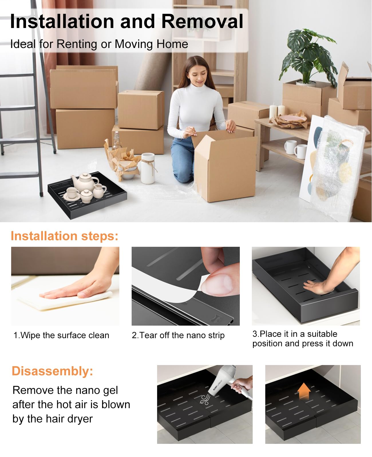 NIMAYA Expandable Under Sink Cabinet Organizer