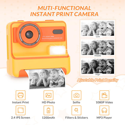 Mafiti Kids Camera Instant Print,1080P Instant Camera for Kids