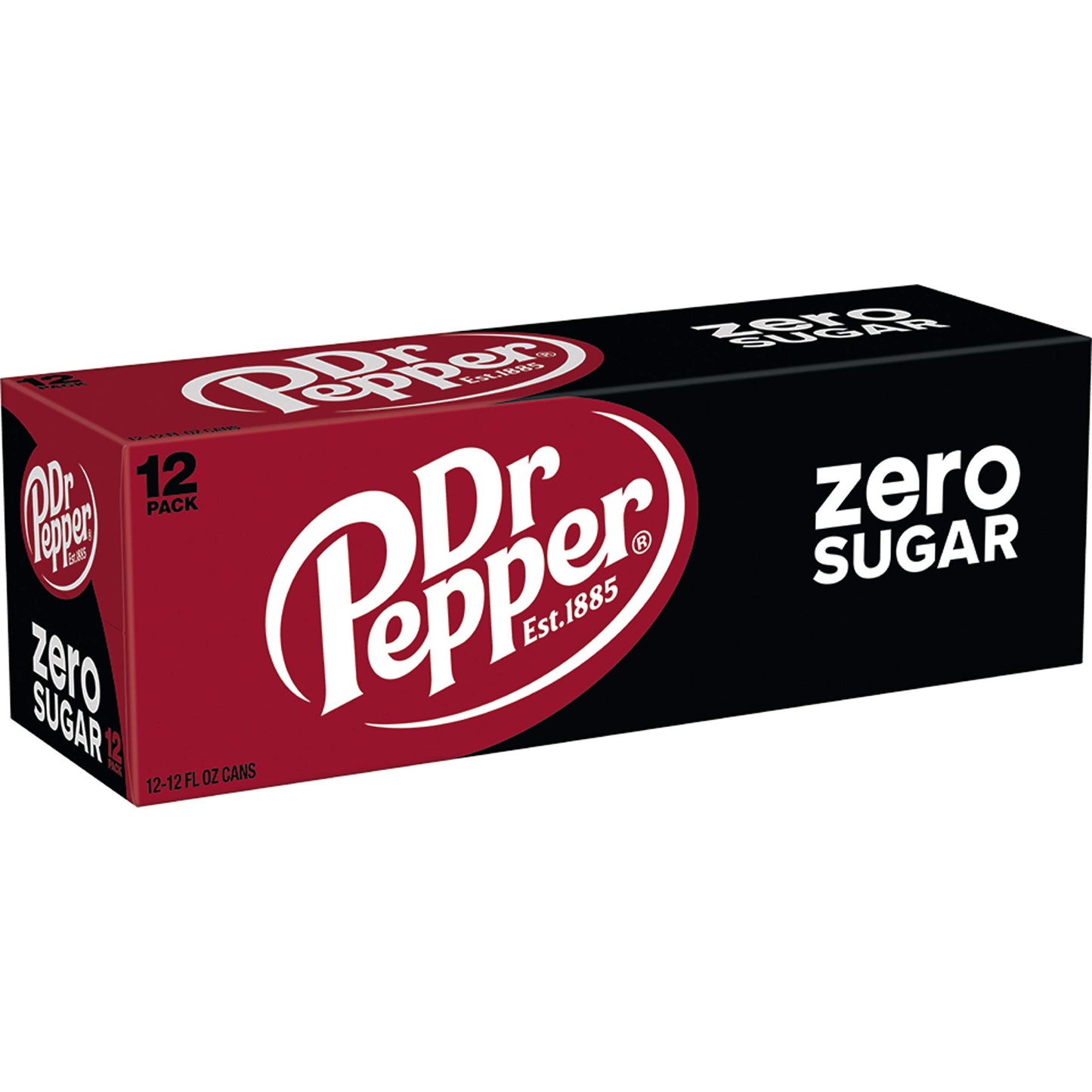 Dr Pepper Zero Sugar 12oz, 12-Pack