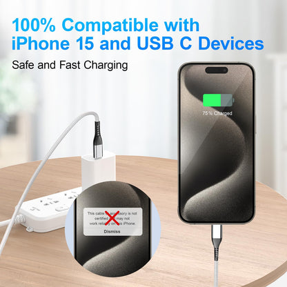 30W USB C Fast Charger with 10FT Cable
