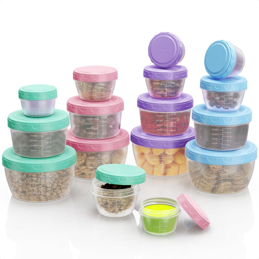 16-Pack Food Storage Containers with Lids