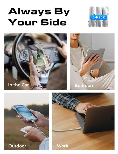 LISEN 60W USB C Fast Charging Cable 3Pack