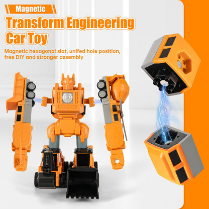 Magnetic Engineering Car Toy for Toddlers