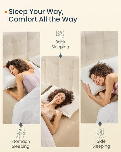 SONGMICS Home Down Alternative Bed Pillows Set of 2