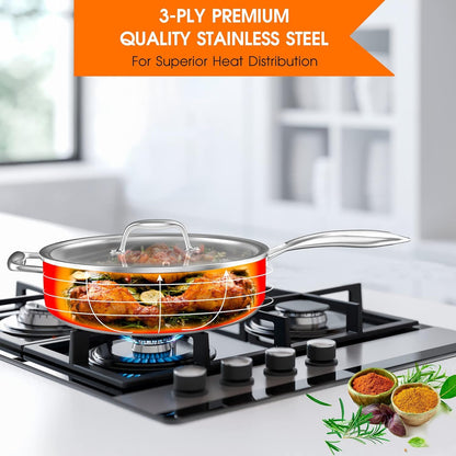 imarku 11-Piece Nonstick Cookware Set with Lids