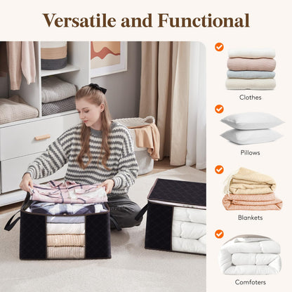 Lifewit Foldable Clothes Storage Bins with Lids