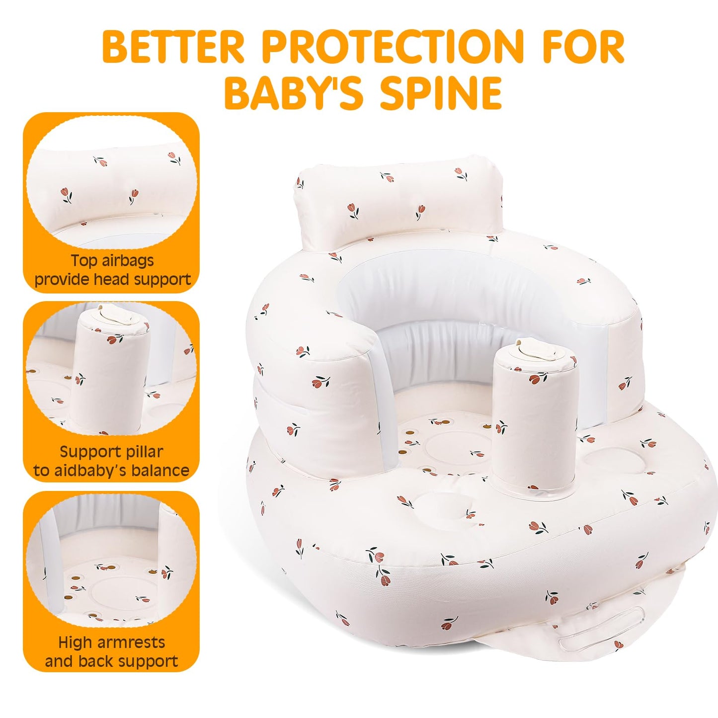 Momsnug Inflatable Baby Seat with Built-in Pump