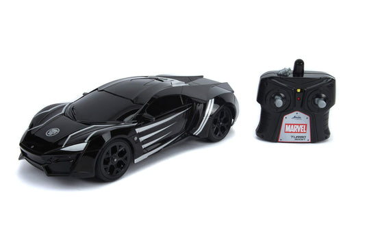 Marvel Black Panther 1:16 Lykan Hypersport RC Radio Control Cars, Toys for Kids and Adults