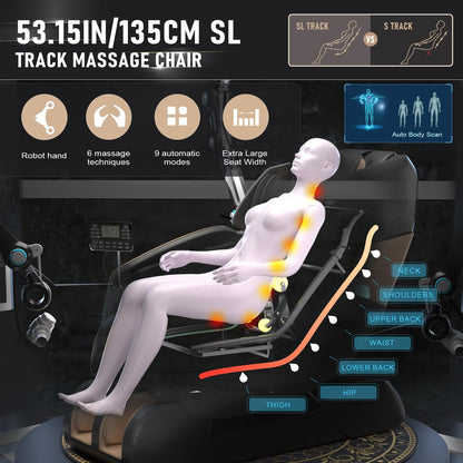 Full Body Massage Chair with 9 Auto Programs