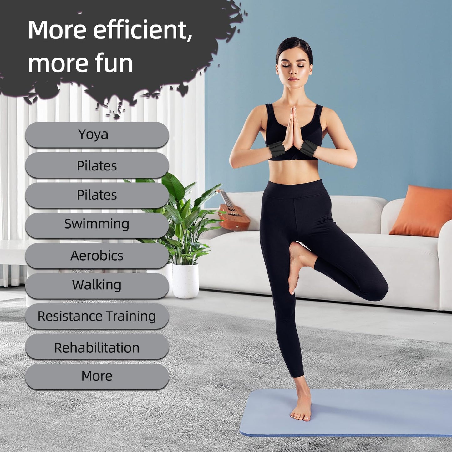 2 Pack Adjustable Wrist & Ankle Weights