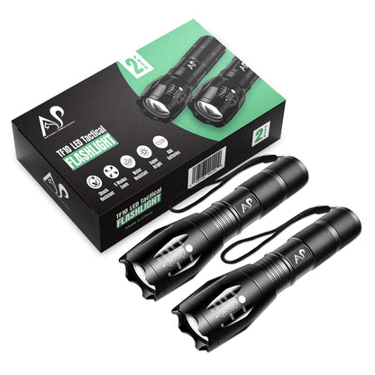 A&P Tactical Waterproof Flashlight with 5 Modes