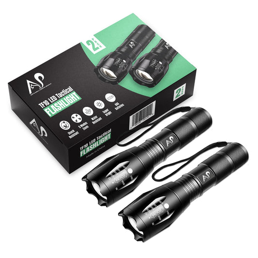 A&P Tactical Waterproof Flashlight with 5 Modes