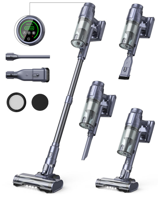 MIUZZY Cordless Vacuum Cleaner with Powerful Suction