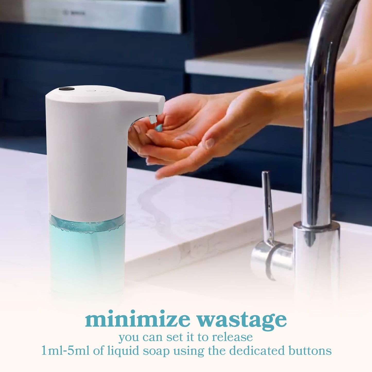 Touchless Rechargeable Soap Dispenser for Kitchen