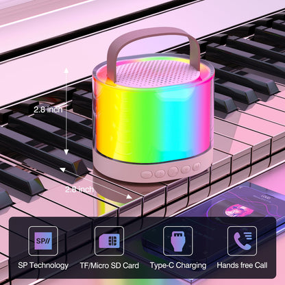 Mini Karaoke Machine with 2 Wireless Microphones